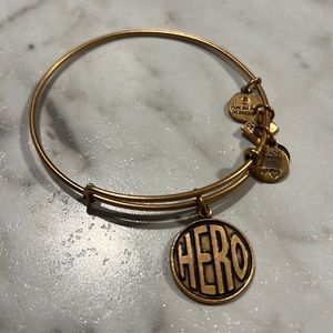 Hero Gold Alex and Ani bracelet, some natural tarnish of product.